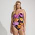 Women's Plus Size Slender Suit U-Wire Bandeau Tankini Top, Front