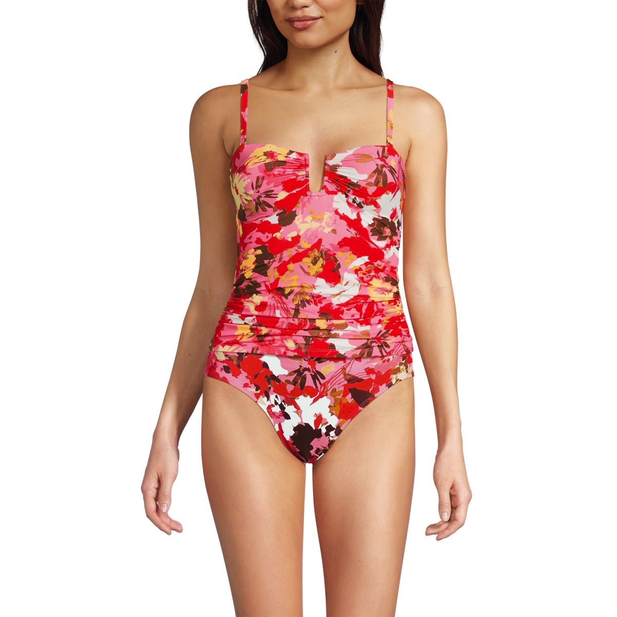 Women's Slender Suit U-Wire Bandeau Tankini Top