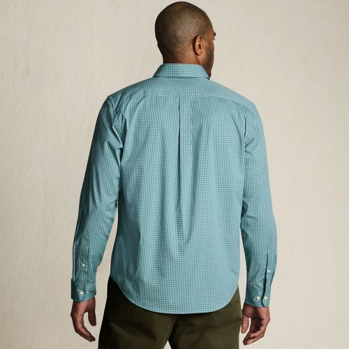  Lands' End Ultimativ-hemd, Tailored Fit, Herren, Größe:44-46 Regular, Grün, Elasthan/baumwoll-mischung/polyester-mischung, By Lands' End 