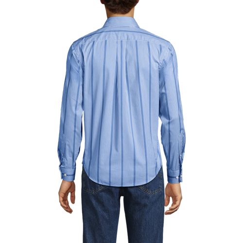  Lands' End Ultimativ-hemd, Classic Fit, Herren, Größe:48-50 Regular, Blau, Elasthan/baumwoll-mischung/polyester-mischung, By Lands' End 
