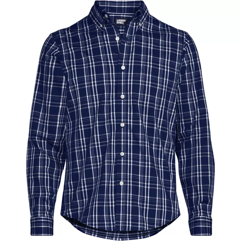 Men's Long Sleeve Tailored Fit Travel Kit Shirt, Front