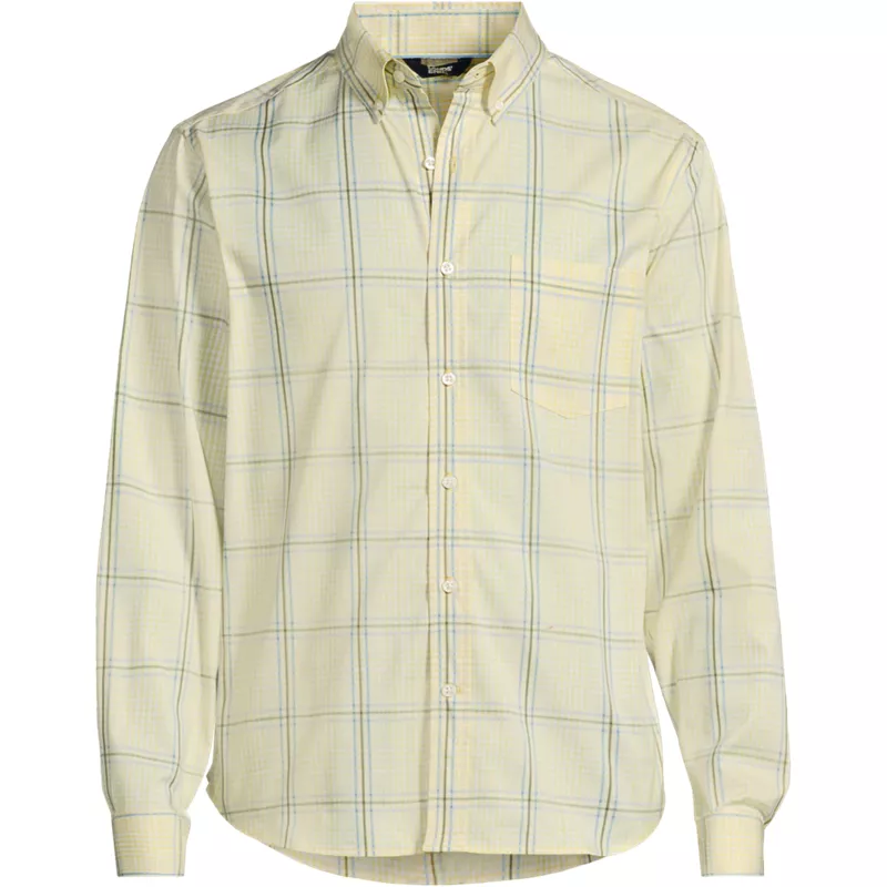 Men's Long Sleeve Tailored Fit Travel Kit Shirt, Front