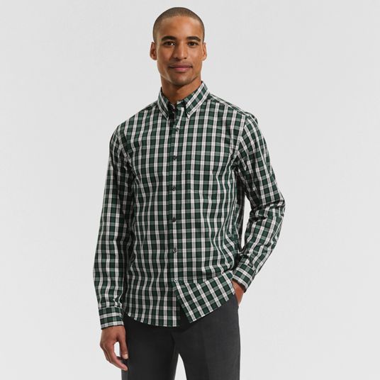 slim fit dress slacks Custom Men's Green Dress Stripes Linen Shirt – Luxire Custom Clothing