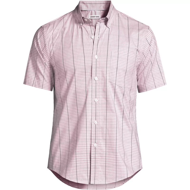 Men's Tall Short Sleeve Travel Kit Shirt, Front