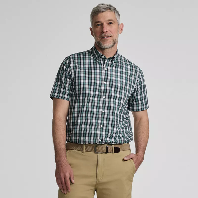 Men's Tall Short Sleeve Travel Kit Shirt, alternative image