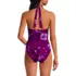 Women's Criss Cross Halter One Piece Swimsuit, Back