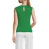 Women's Petite Fine Gauge Baby Cable Crew Neck Sleeveless Sweater - Set Top, Back