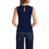 Women's Fine Gauge Baby Cable Crew Neck Sleeveless Sweater - Set Top, Back