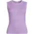 Women's Petite Fine Gauge Baby Cable Crew Neck Sleeveless Sweater - Set Top, Front