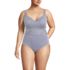 Women's Plus Size Slender Suit Belted Sweetheart One Piece, Front