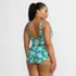 Women's Plus Size SlenderSuit Belted Sweetheart One Piece, Back
