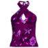 Women's Criss Cross Halter Tankini Top, Front