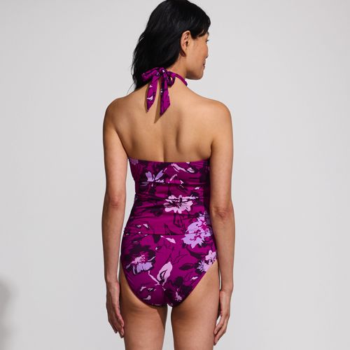 Women's Criss Cross Halter Tankini Top - image 5