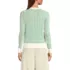 Women's Cotton Viscose Button Shoulder Modern Crew Sweater, Back