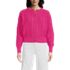Women's Drifter Aran Cable Relaxed Crew Neck Cardigan Sweater, Front