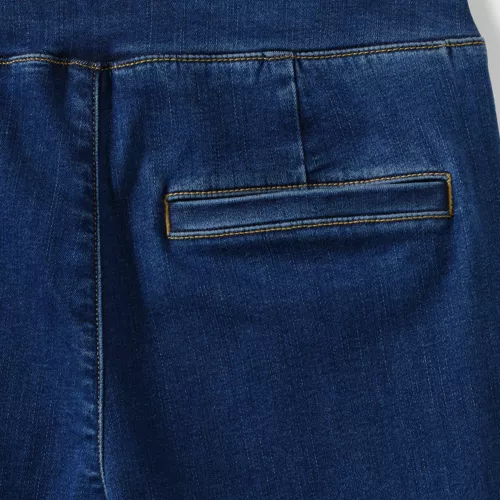 Women's Adaptive Lycra High Rise Pull On Flare Jeans, alternative image