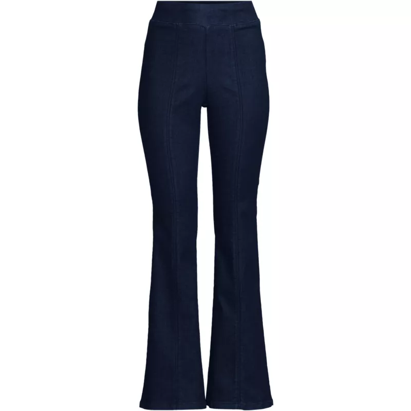 Women's Adaptive Lycra High Rise Pull On Flare Jeans, Front