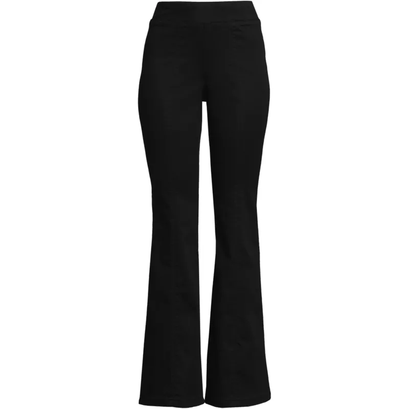 Women's Adaptive Lycra High Rise Pull On Flare Jeans, Front