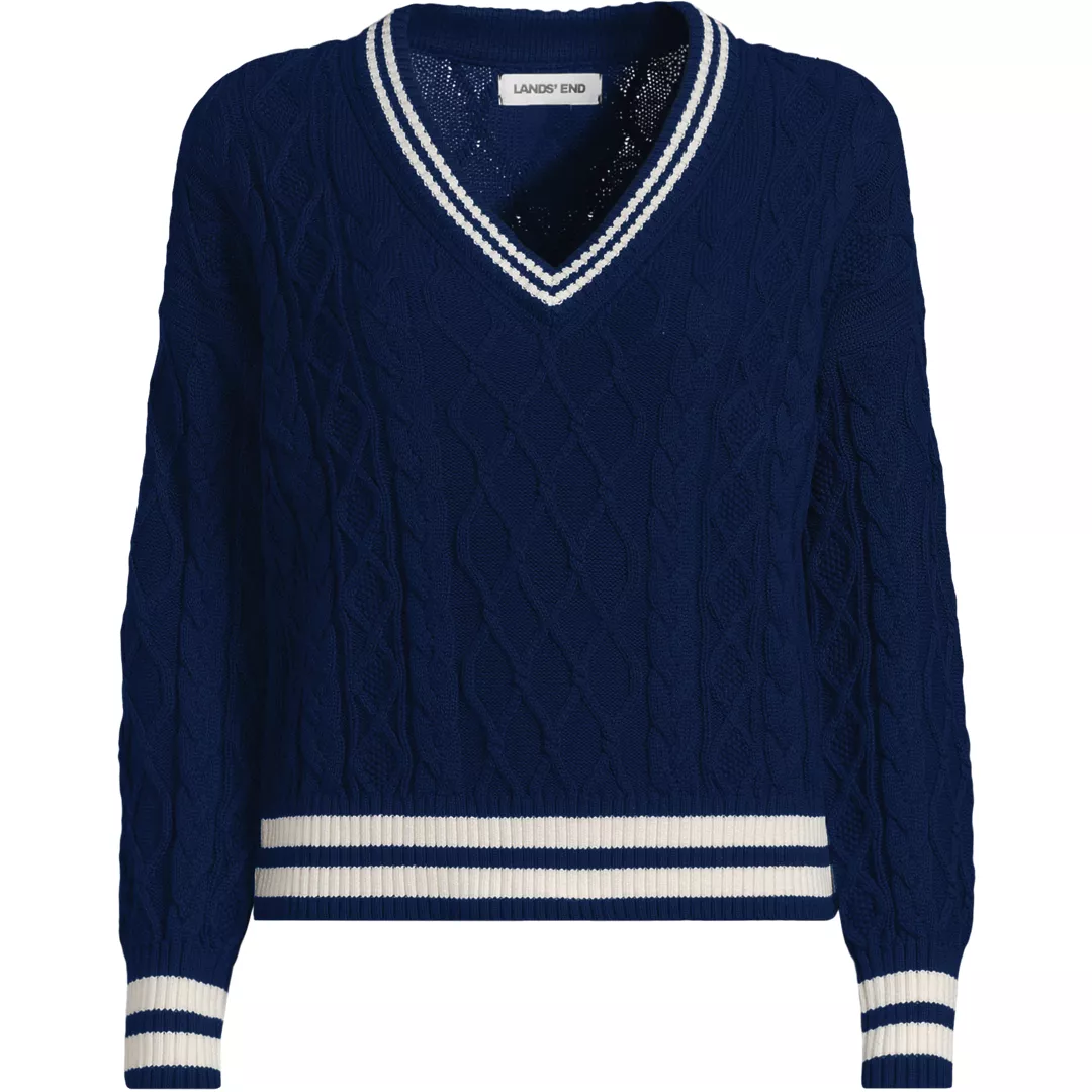 Women's Drifter Cable Vneck Sweater