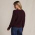 Women's Drifter Cable Vneck Sweater, Back