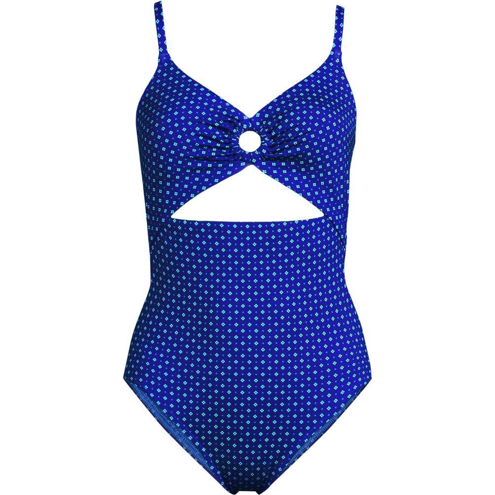 Women's O-Ring Monokini One Piece Swimsuit | Lands' End