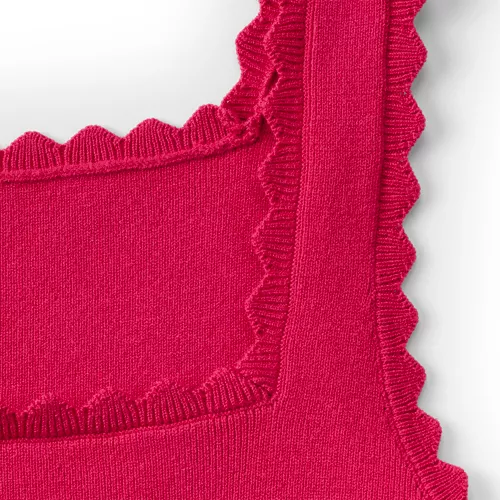 Women's Square Neck Tank Sweater - Set Top, alternative image