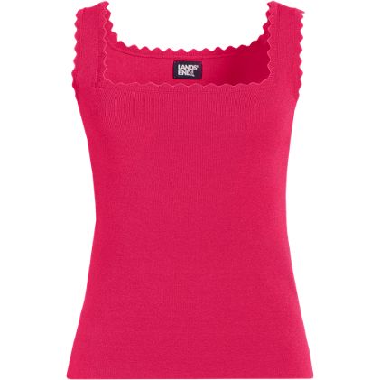 Women's Square Neck Tank Sweater - Set Top - primary