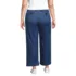 Women's Plus Size Mid Rise Denim Wide Leg Ankle Jeans, Back