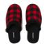 Kids Fuzzy Lined Plaid Indoor Outdoor Slippers, alternative image
