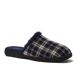 Men's Fuzzy Lined Plaid Indoor Outdoor Slippers, alternative image