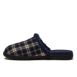 Men's Fuzzy Lined Plaid Indoor Outdoor Slippers, alternative image