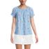 Women's Cotton Voile Pintuck Trim Blouse, Front