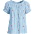 Women's Cotton Voile Pintuck Trim Blouse, Front