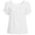 Women's Cotton Voile Pintuck Trim Blouse, Front