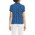 Women's Crepe Lace Trim Short Sleeve Top, Back