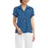 Women's Crepe Lace Trim Short Sleeve Top, Front