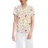 Women's Crepe Lace Trim Short Sleeve Top, Front