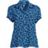 Women's Crepe Lace Trim Short Sleeve Top, Front