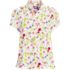 Women's Plus Size Crepe Lace Trim Short Sleeve Top, Front