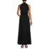 Women's Petite Cotton Voile Halter Tiered Maxi Dress, Back