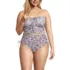Womens Plus Size Ruched Halter Midkini Top , alternative image