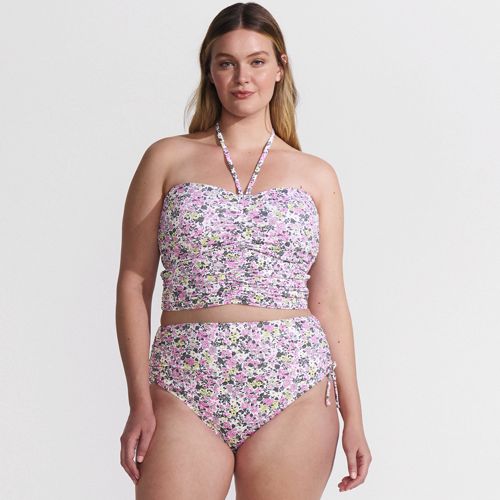 Womens Ruched Halter Midkini Top - image 3