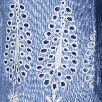Women's Linen Sleeveless Embroidered Jumpsuit - image 6