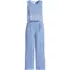 Women's Linen Sleeveless Embroidered Jumpsuit, Front
