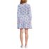 Women's Petite Long Sleeve Eyelet Mini Popover Dress, Back
