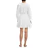 Women's Long Sleeve Eyelet Mini Popover Dress, Back