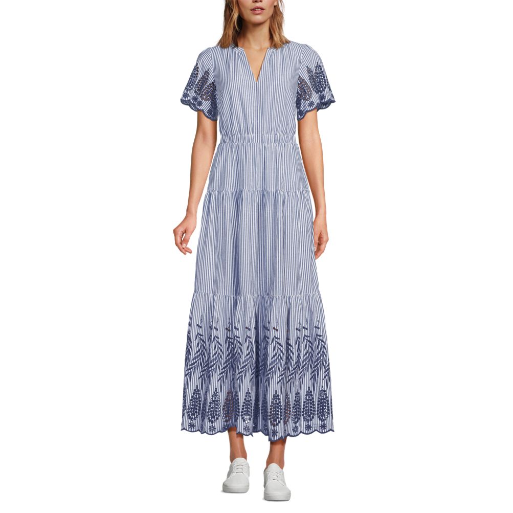 Maxi flower printed romantic chiffon dress 5093