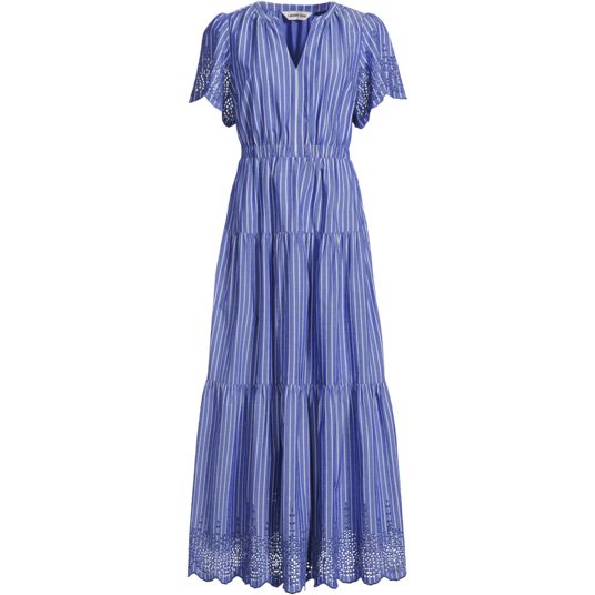 chinese dress ladies Krista Maxi Dress in Poplin Navy