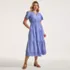 Women's Tiered Cotton Poplin Eyelet Maxi Dress, alternative image