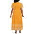 Women's Plus Size Tiered Cotton Poplin Eyelet Maxi Dress, Back